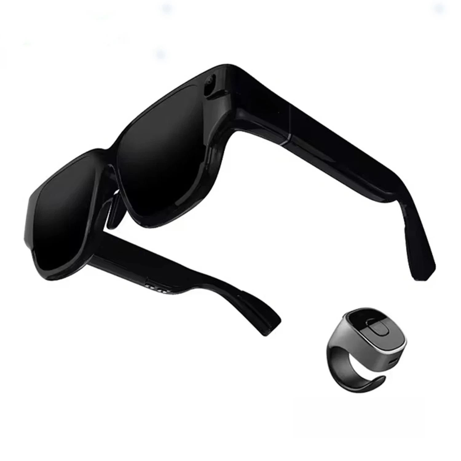 

Air Smart AR Glasses With Ring Translation and Text Prompt 3D With Camera for Movie Watching Full-color True Wireless