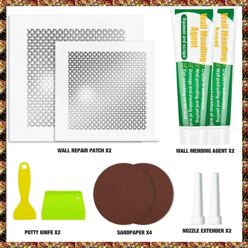 BTCL 1Set Safe Wall Mending Agent For Plaste Spackle Wall Repair Kit Ceiling&Sheet Rock-Dry Wall Repair Spackle