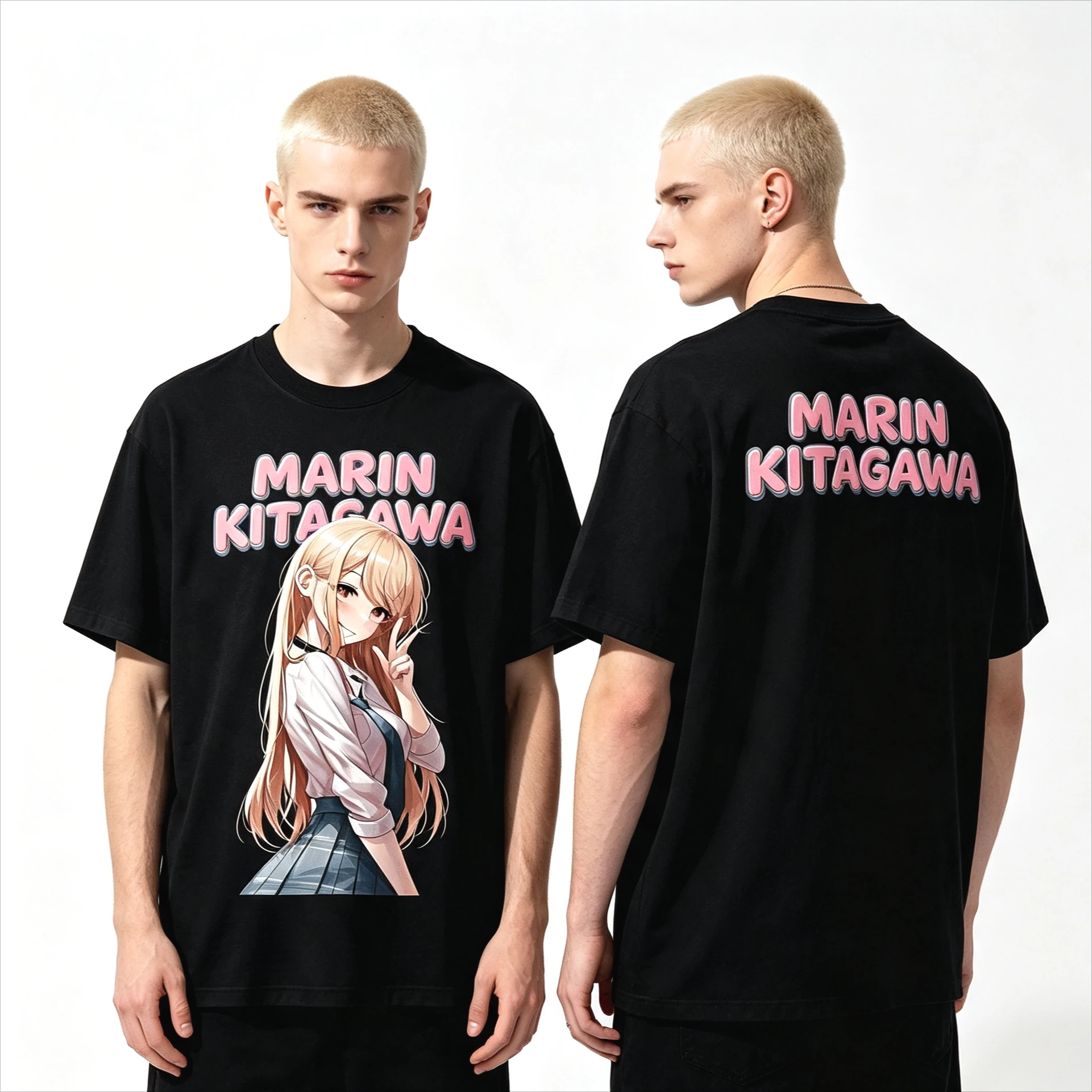 2026 Summer Hot Sale Marin Kitagawa Graphic T-shirt Y2K Men Women Fashion Trendy T-shirt Y2K Gothic Cotton Oversized T-shirts