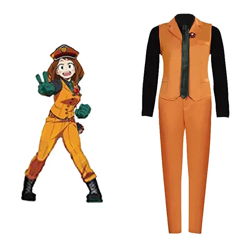 A Anime Academia My Hero Academia Cosplay Costume Midoriya Izuku Bakugou Katsuki Ochaco Uraraka School High School Student Unifo