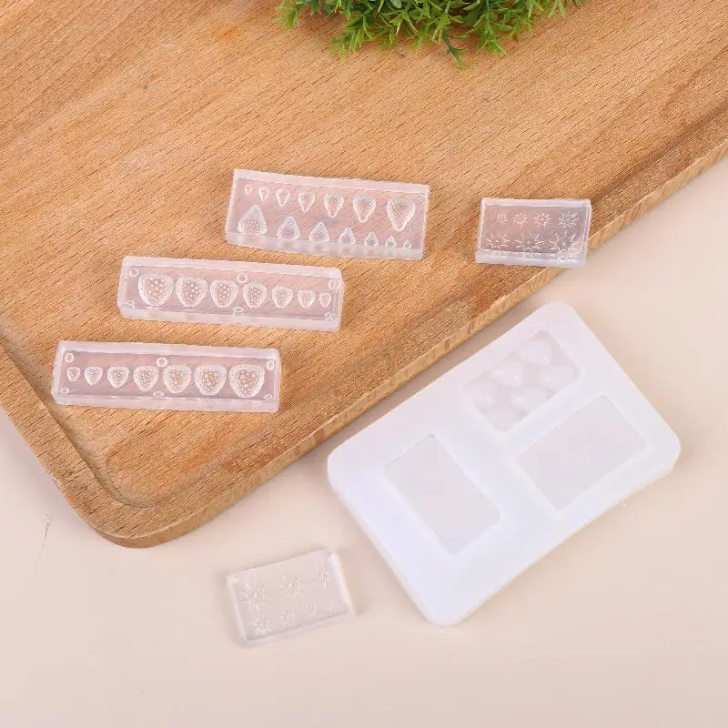 ~New Sale Multi-size Mini Three-dimensional Strawberry Silicone Mold Resin Clay Mold DIY Doll House Mini Strawberry Making Tool