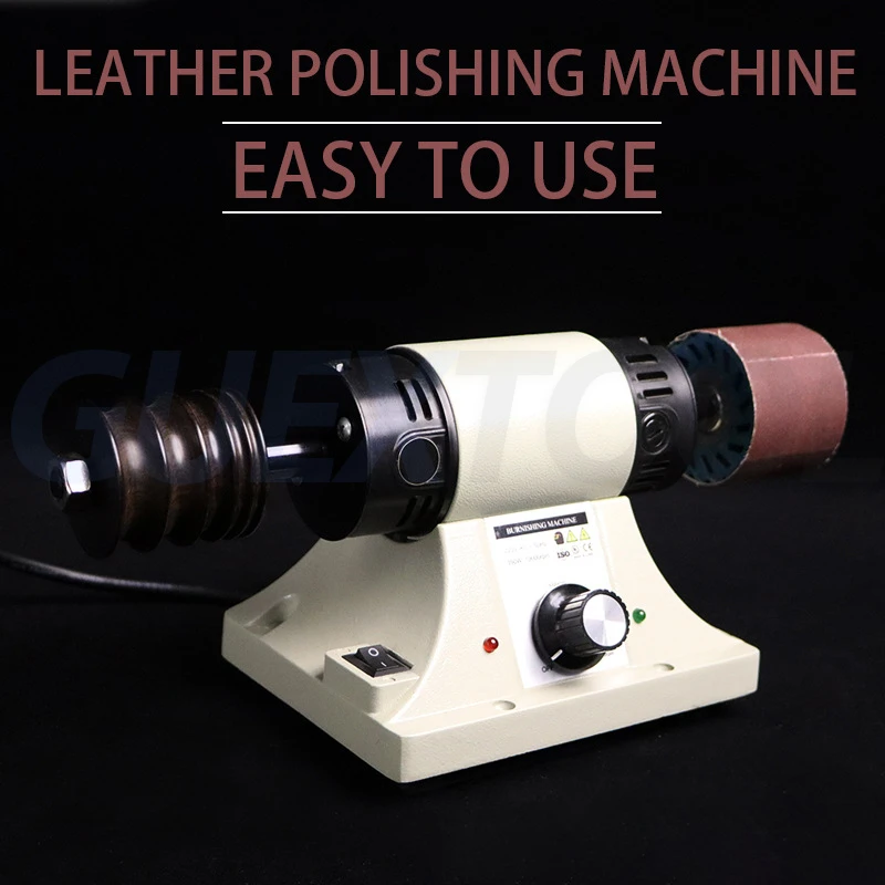 220V Leather Polishing Burnishing Machine Leather Edge Grinding Machine Polishing Tool Side Polisher