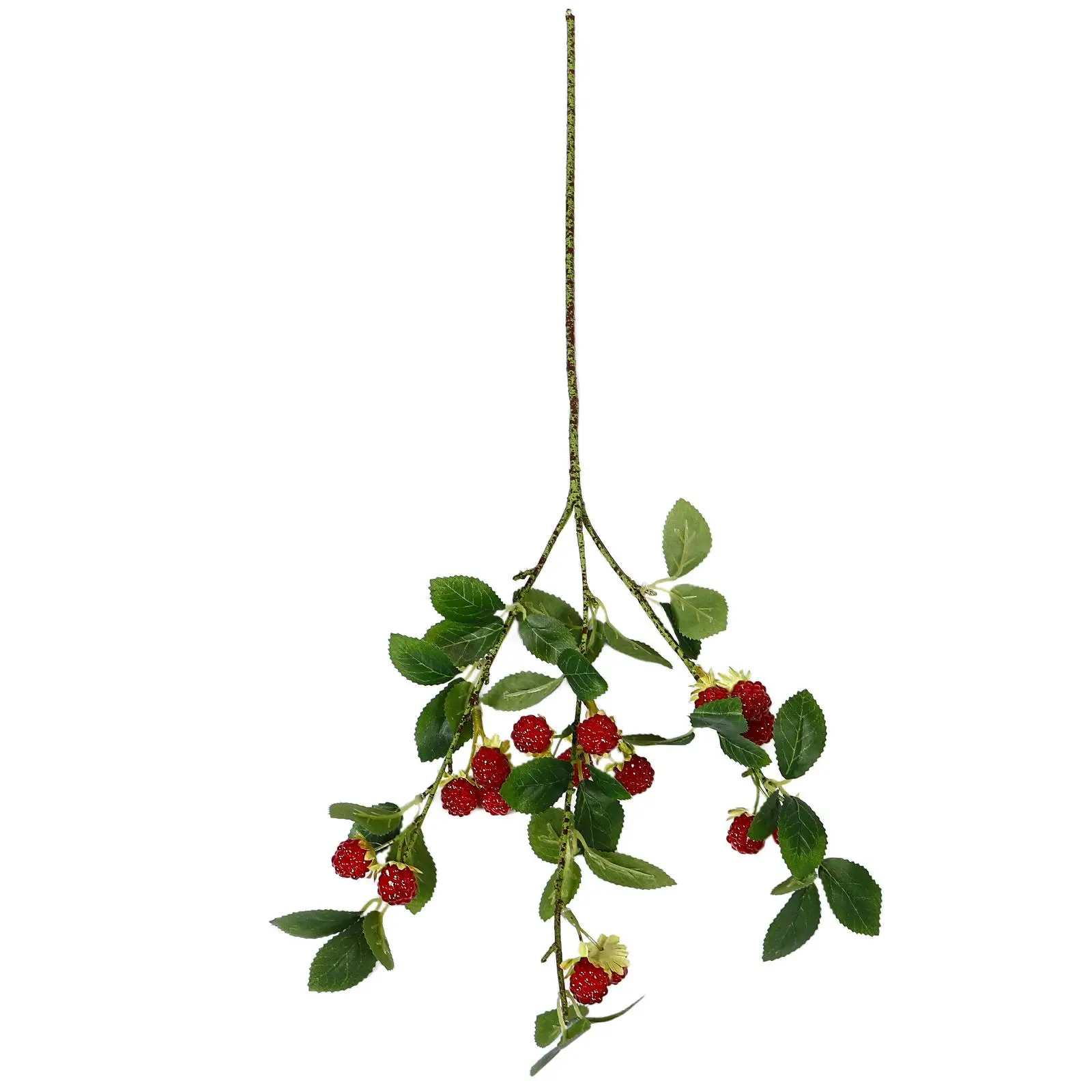 

Simulated Raspberry Decoration Realistic Red Picks Artificial Berry Branches Faux Fruit Home Decor Floral Arrangement