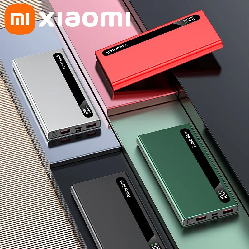 Xiaomi 20000mAh عالية السعة رقيقة جدا المحمولة سبائك التيتانيوم قوة البنك 22.5 واط شحن سريع للغاية الطاقة الخارجية آيفون