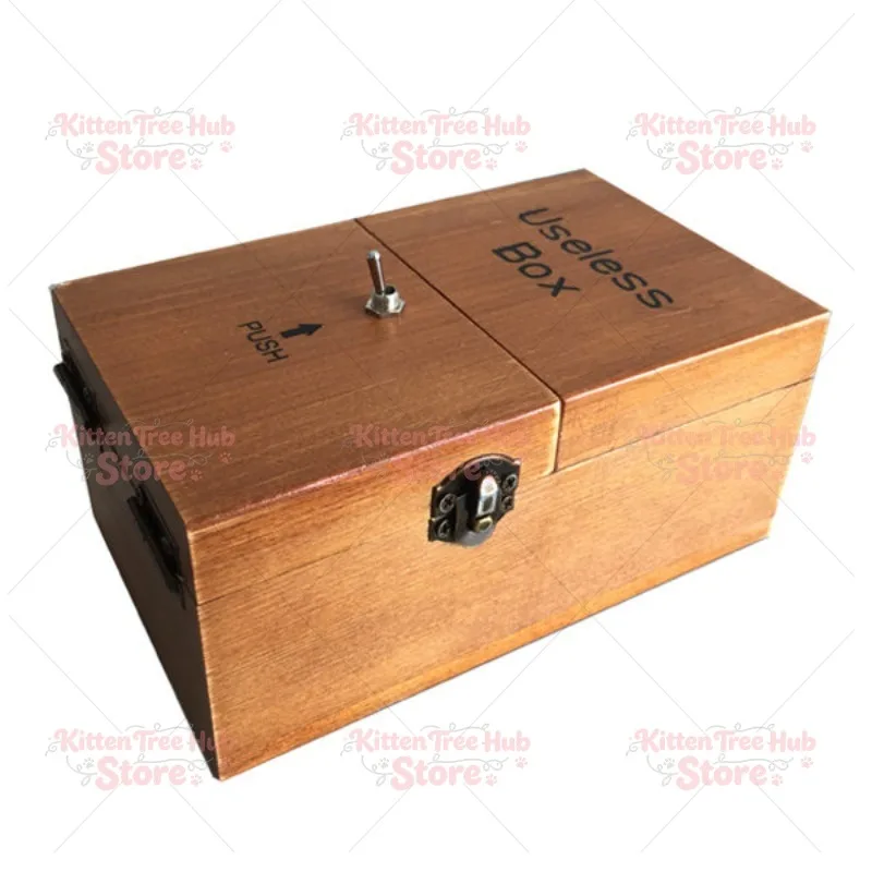 Creative Useless Box Funny Stress Relief Desk Toy Unique Gag Gift for Friends