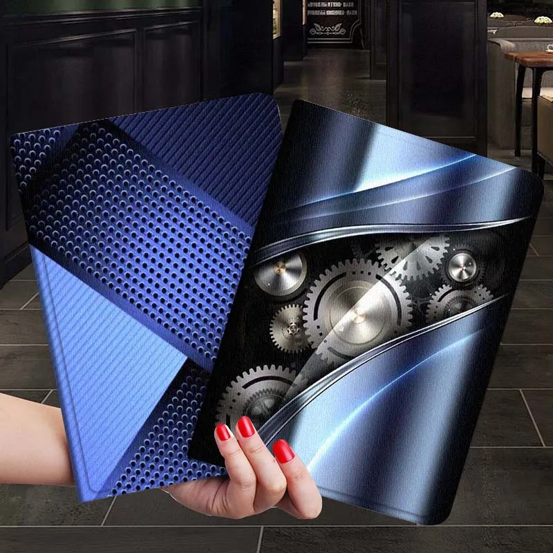 

Blue Cool Grid Pattern For Xiaoxin Lenovo Tab P12 Extreme Legion Y900 Idea Pro GT 12.1 2025 Foldable Tablet Case Gift