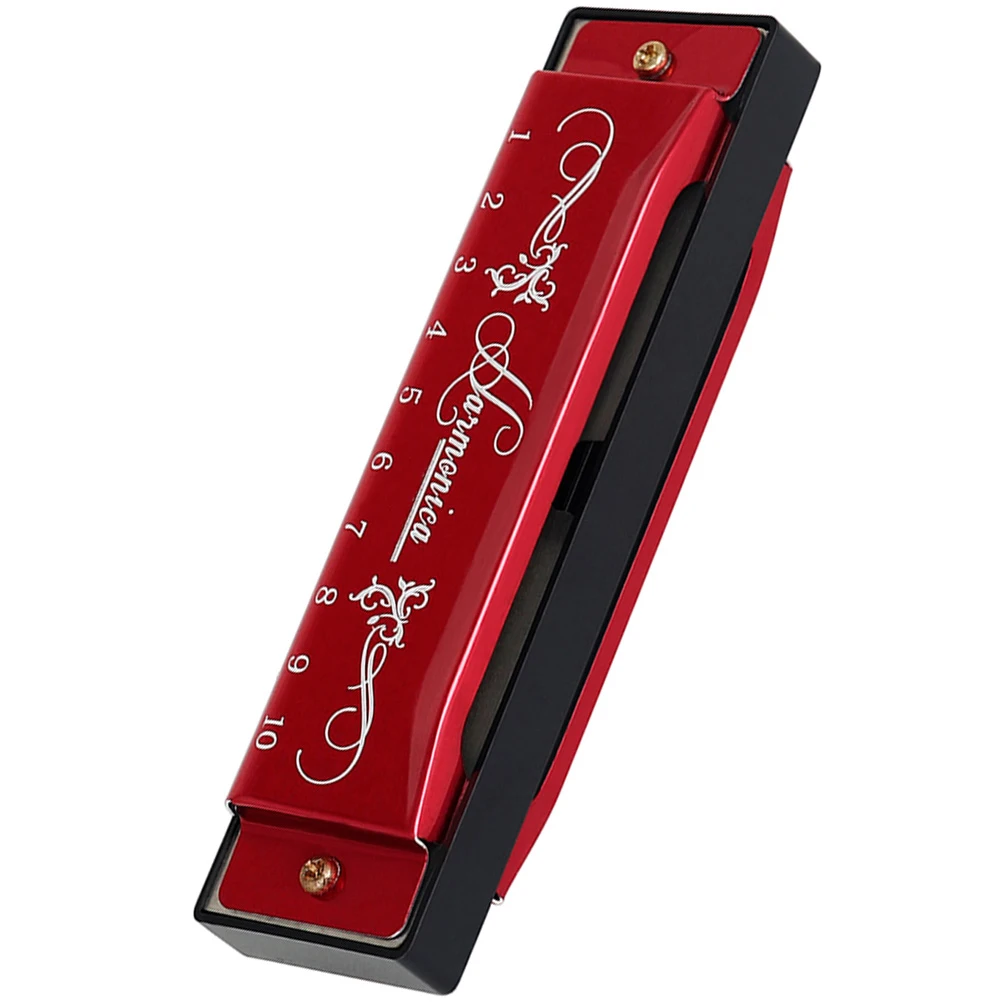 

10 Holes 20 Tones C Key Harmonica Musical Instrument for Beginners Kids Adults Portable Mini Metal ABS Material Birthday Gift