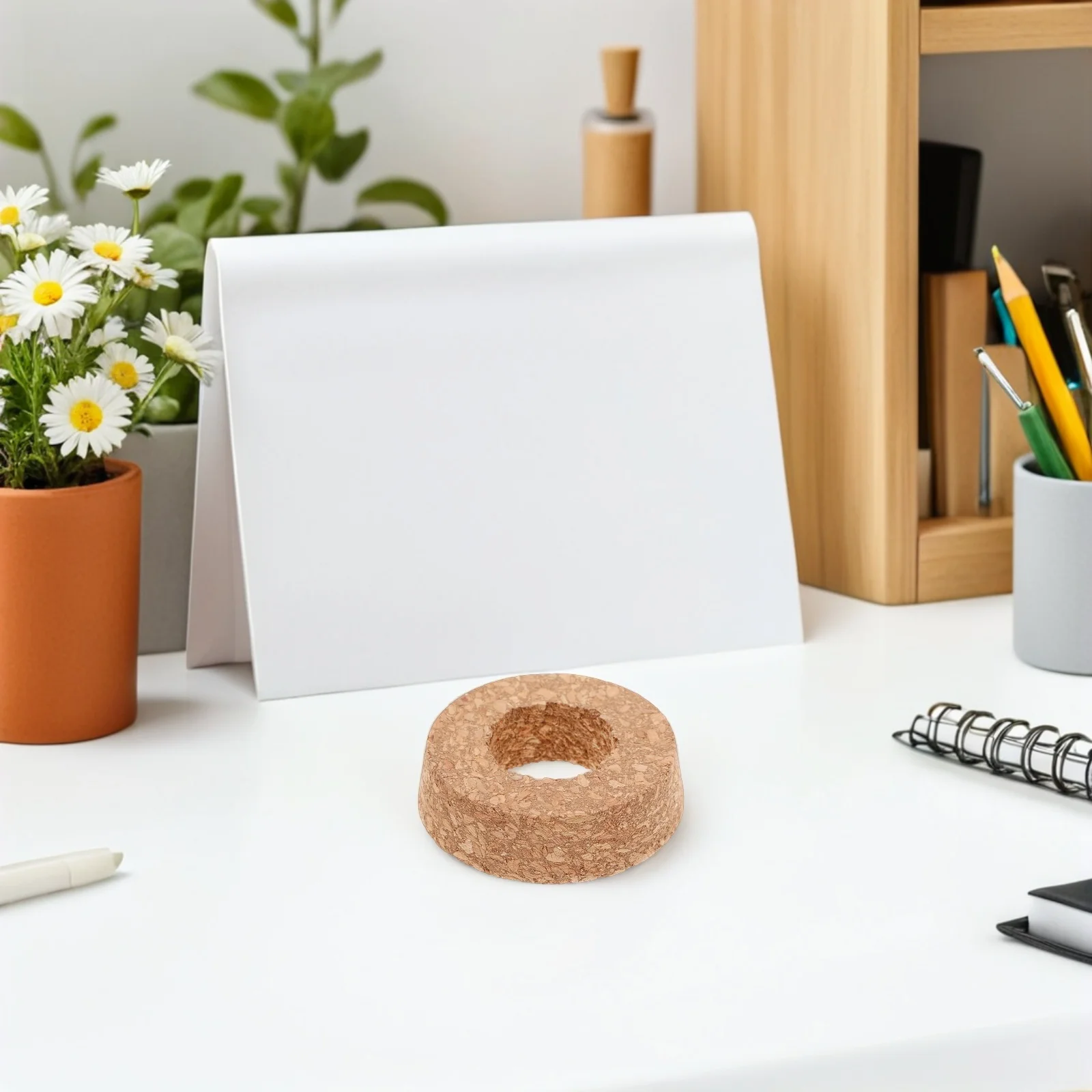 

10Pcs Glass Planter Cork Stoppers Wood Hydroponic Vase Lid with Hole Terrarium Plant Cork Covers Decorative Glass Planter Lids