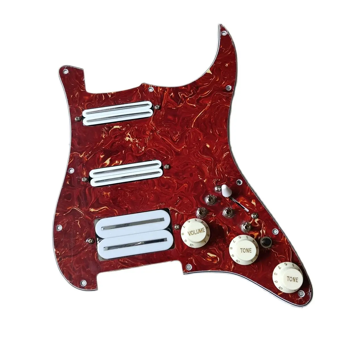 

SSH Loaded Guitar Pickguard Set Multifunction Switch White Mini Humbucker Pickup 4 Single Cut Switch Guitar Parts