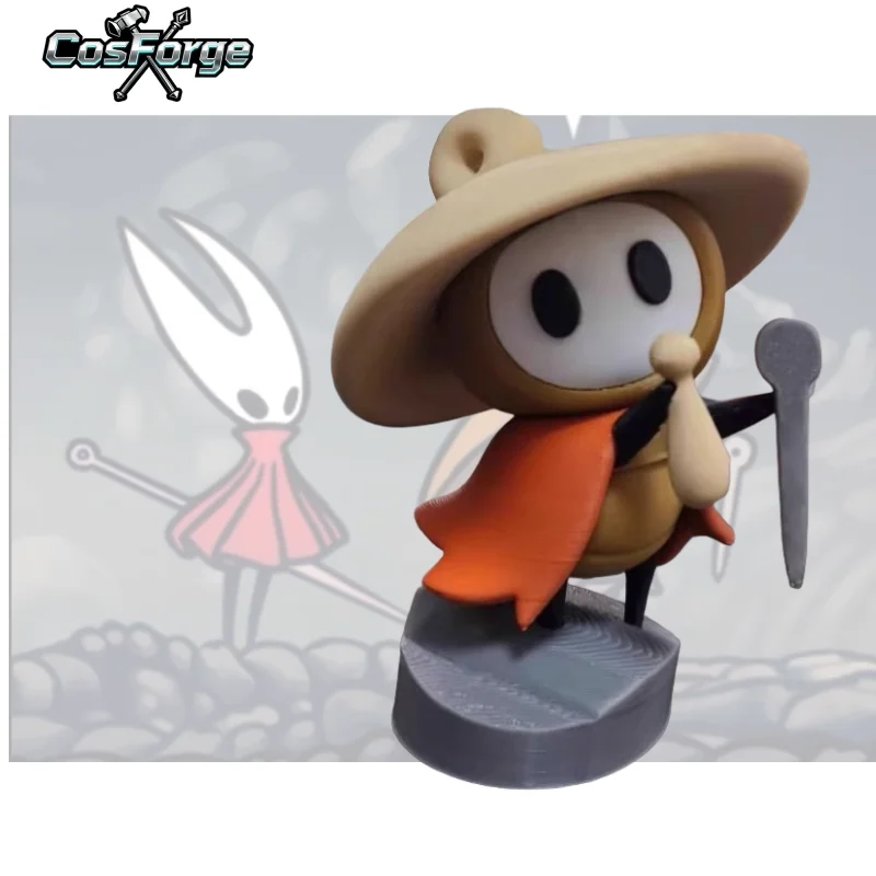 

New Hollow Knight Silksong Sherma Desktop Ornament Accessories Cute Prop Plush Bell Beast Cotton Doll Soft Doll
