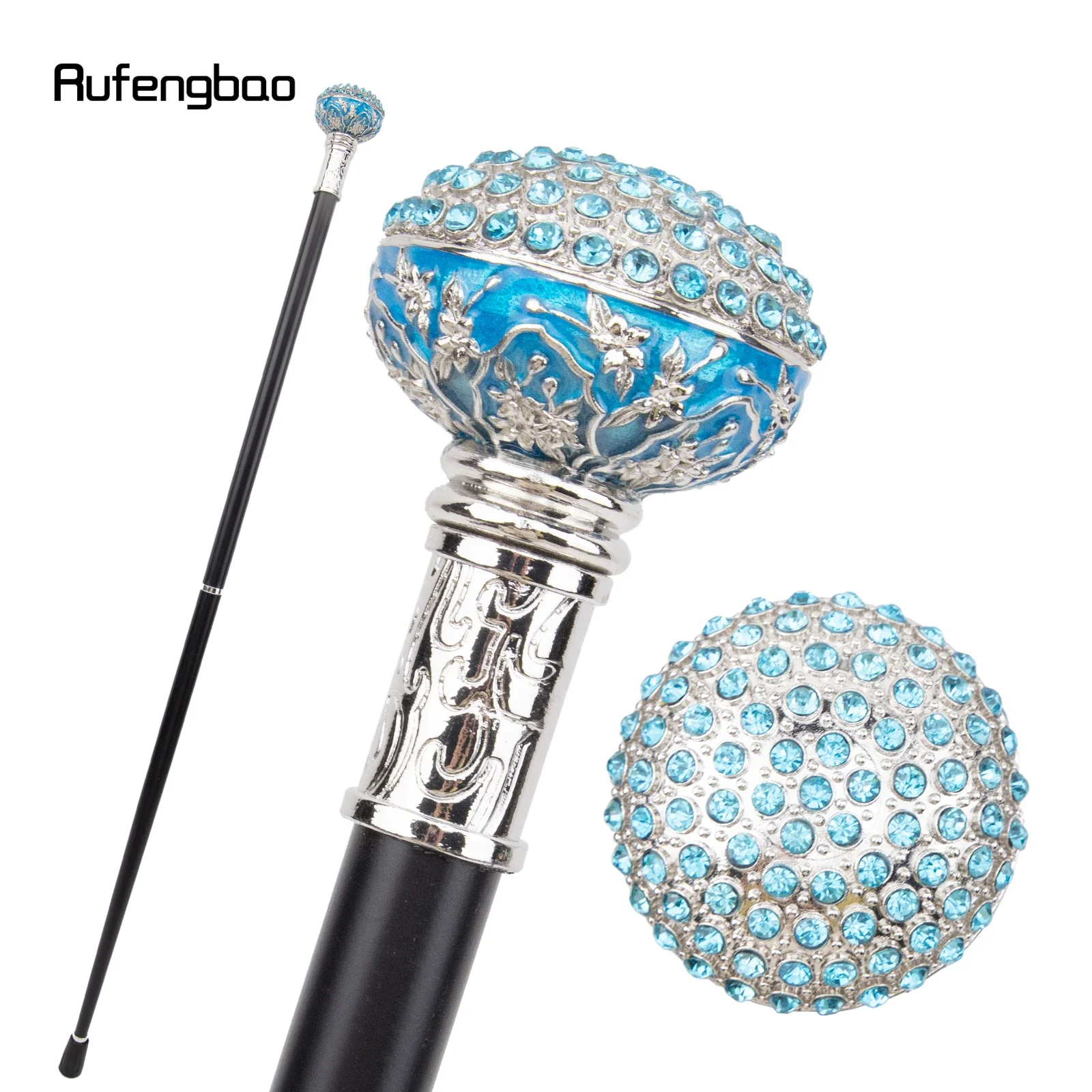 Blue White Artificial Diamond Ball Decorative Stick  Parties Decorative Cane For  Cosplay And Parties, For Cosplay & Party
