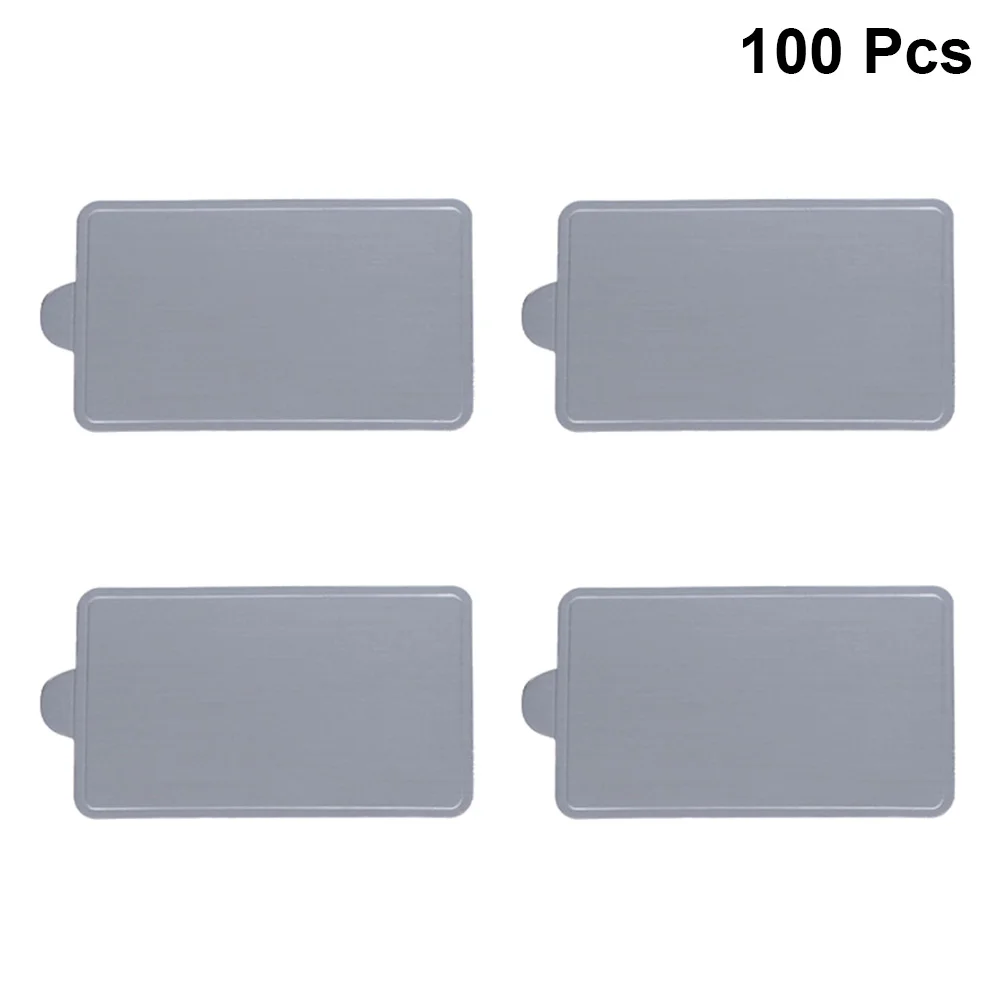 100pcs Silver Large Mousse Mats Paper Cake Serving Base Disposable Cupcake Tray cake board cardboard cake base