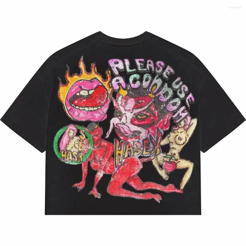 เสื้อยืดคอกลมแขนสั้นทรงหลวมสำหรับฤดูร้อน เสื้อแขนสั้นลำลองอเนกประสงค์ ใส่ได้ทั้งชายและหญิง