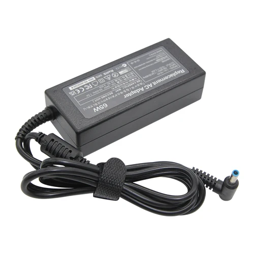 Imagen 2 del producto Adaptador de CA del cargador de 65W 19.5V 3.33A para HP Pavilion x360 15, Zbook 15 14u 15u G3 G4 G5, fuente de alimentación Blue Tip 15-f111dx 15-f211wm