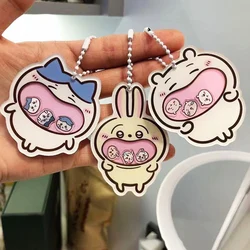 Cartoon jiyi Shaker Pendant Keychain Acrylic Usagi Hachiware Shaker Fun Bag Pendant Decoration Friend Gift