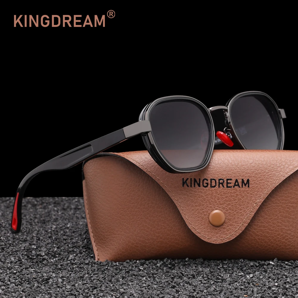 KINGDREAM Popular Round Sunglasses for All Face Types Polarized Men Casual Driving Eyewear for Women