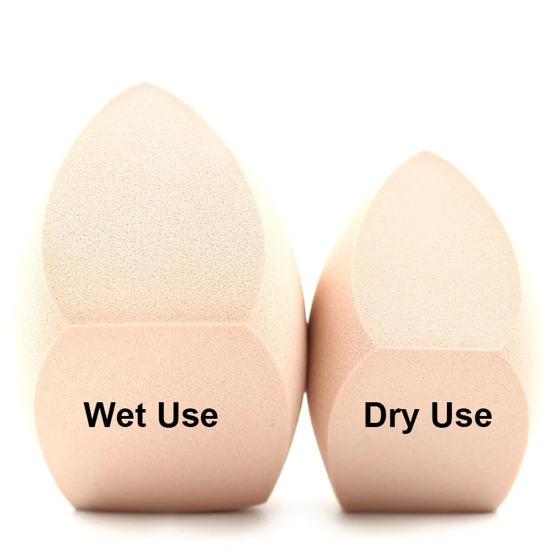 Soffio cosmetico per fondotinta in spugna per trucco di grandi dimensioni Soffio per cipria morbido a tre tagli a doppio uso Soffio per correttore in polvere liscio senza lattice