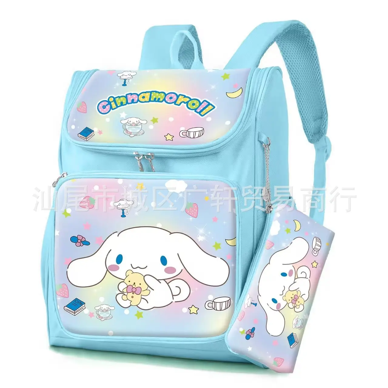 Hello Kitty Melody Kulomi Cinnamon Dog Backpack Cartoon Sanrio Original Children Kawaii High Capacity School Bag Anime Cute Bag