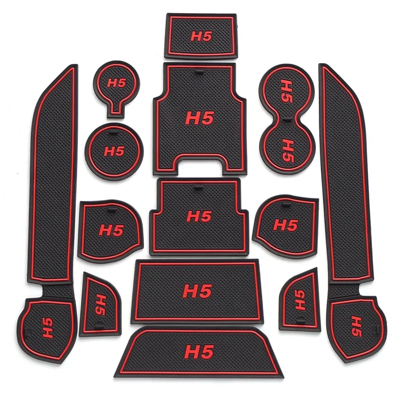 

Car Gate Slot Pad Door Groove Mat Cup Armrest Storage Anti-Slip Mat For Great Wall Hover Haval H5 2013 2014 2015 2016