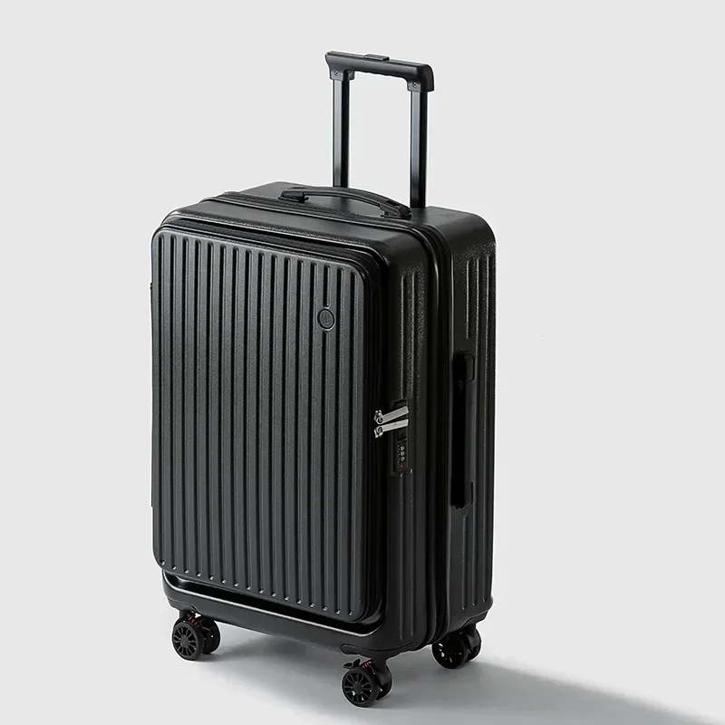 2024 New Side Opening Luggage Extendable Multifunctional Trolley Case 20/24 Inch Suitcase travel case