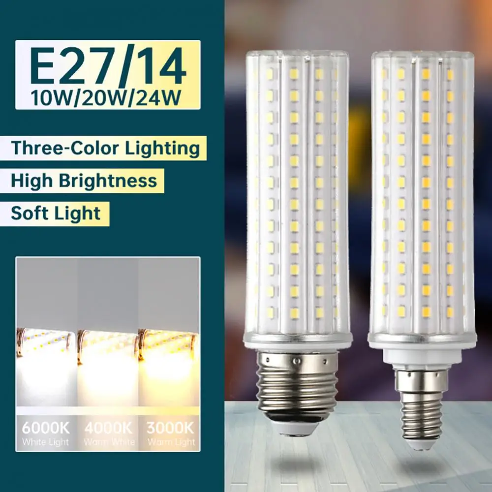 220V Led Lamp Bulb E14 Led Candle Light Bulb E27 Corn Lamp G9 Led 10W 20W 24W Bombilla Chandelier Lighting