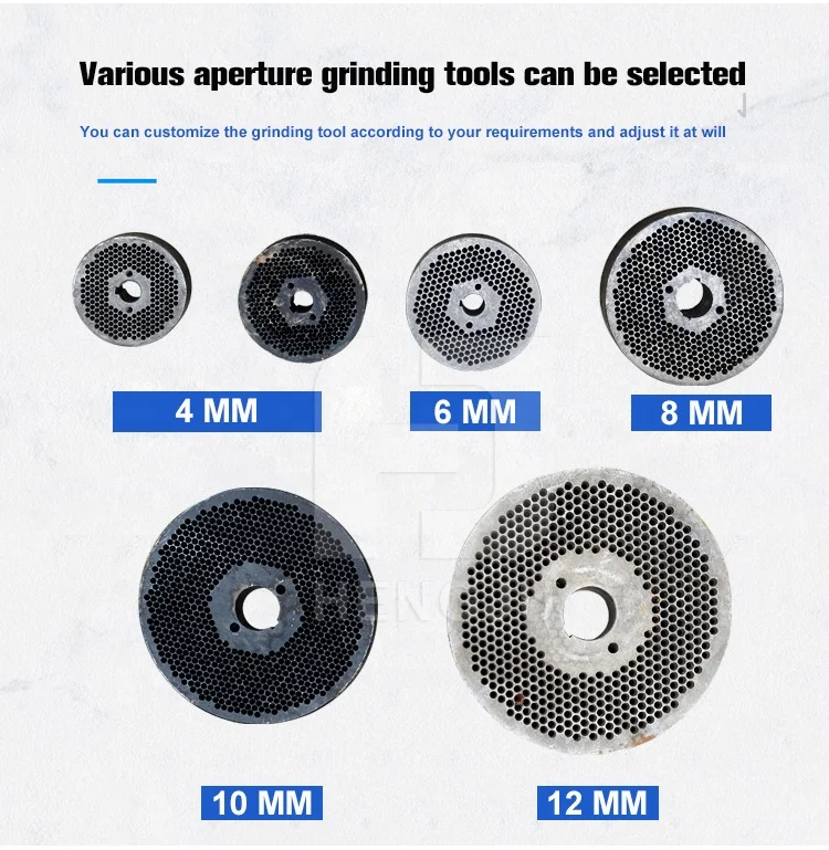 Machine de fabrication de granulés de bois, matrice plate, moulin à granulés de bois, livraison à la porte