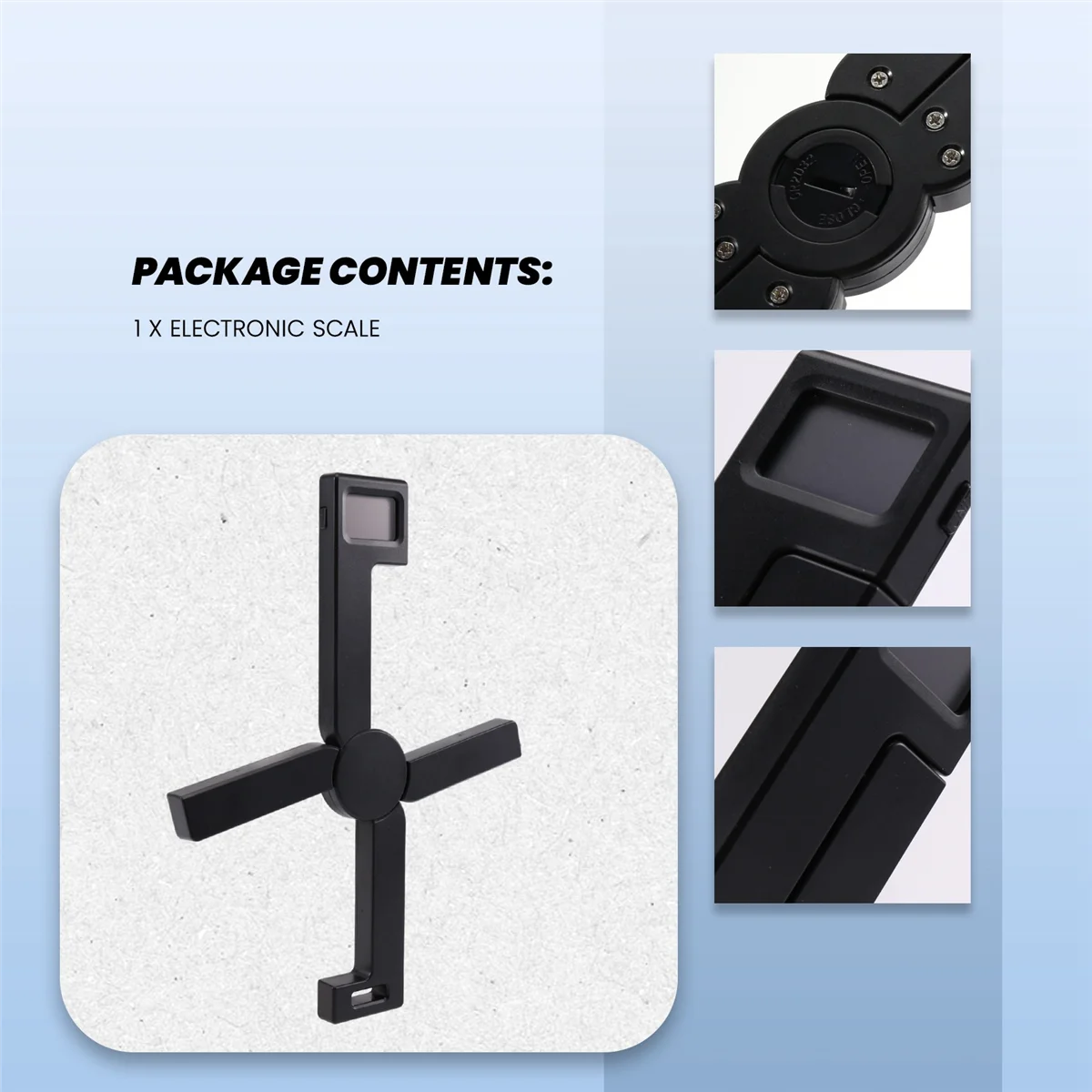 الجودة! ميزان طعام رقمي صغير قابل للطي، ميزان طعام منزلي محمول، وزن القهوة، شاشة LED رقمية، ملحقات المطبخ باللون الأسود