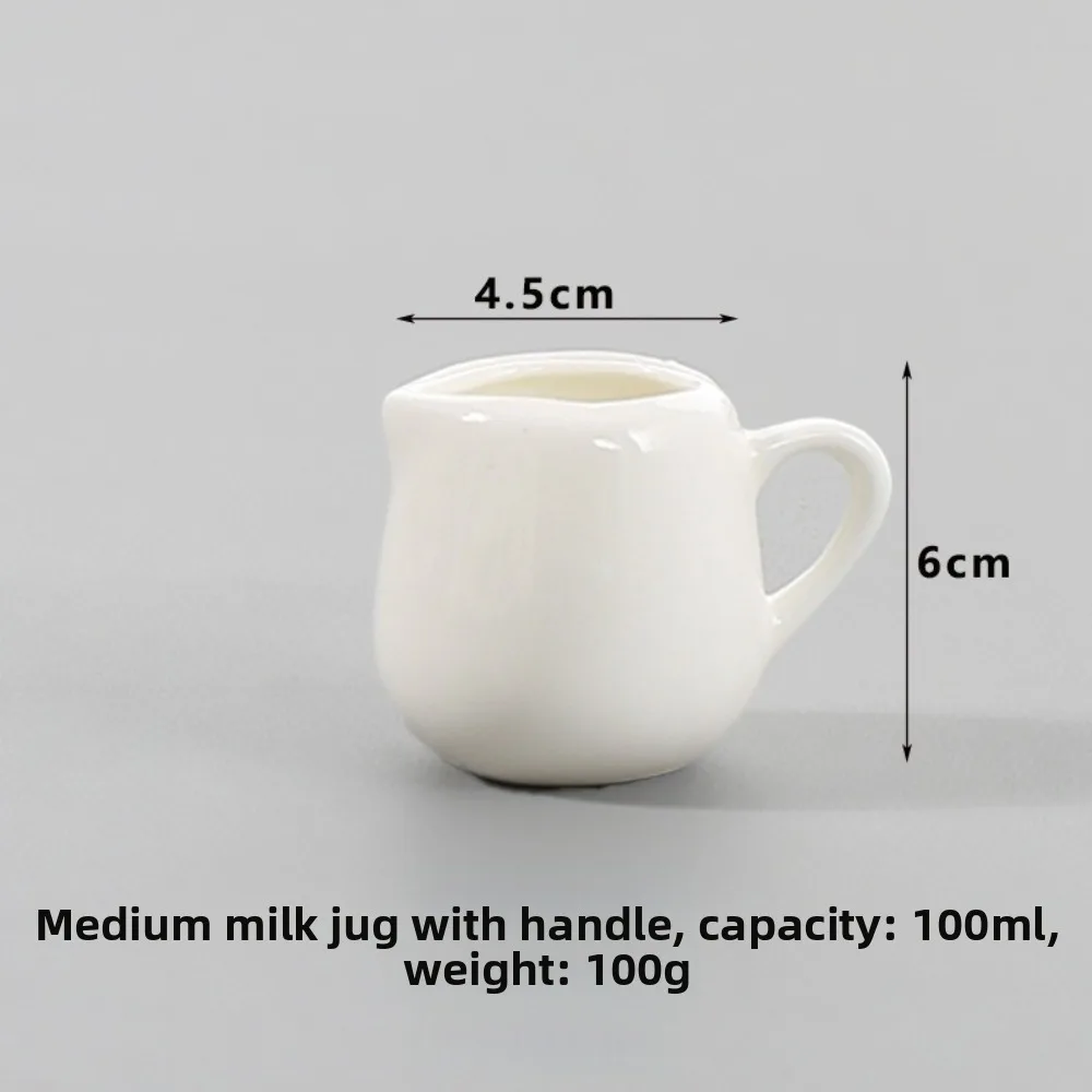White Color Ceramics Seasoning Jar 1pc Single Unit Kitchen Tool Ceramics Creamer Container Tableware Grade Ceramics Sugar Bowl