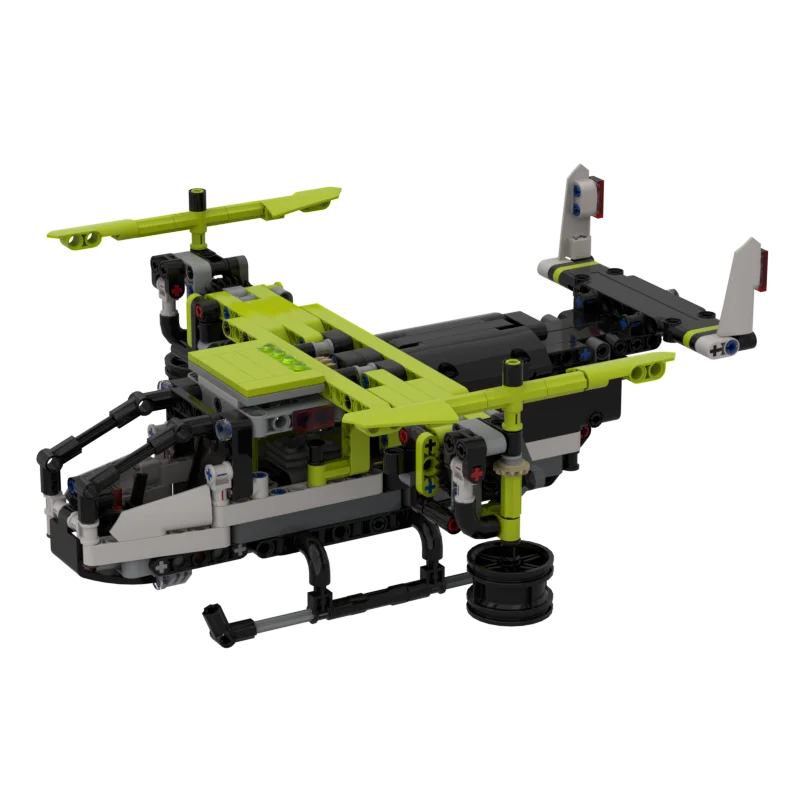 飛行機模型 MOC 組み立てブロック 小粒子組み立てモデル DIY 装飾品 男の子のおもちゃ 499個（パーツパック/電子図面）