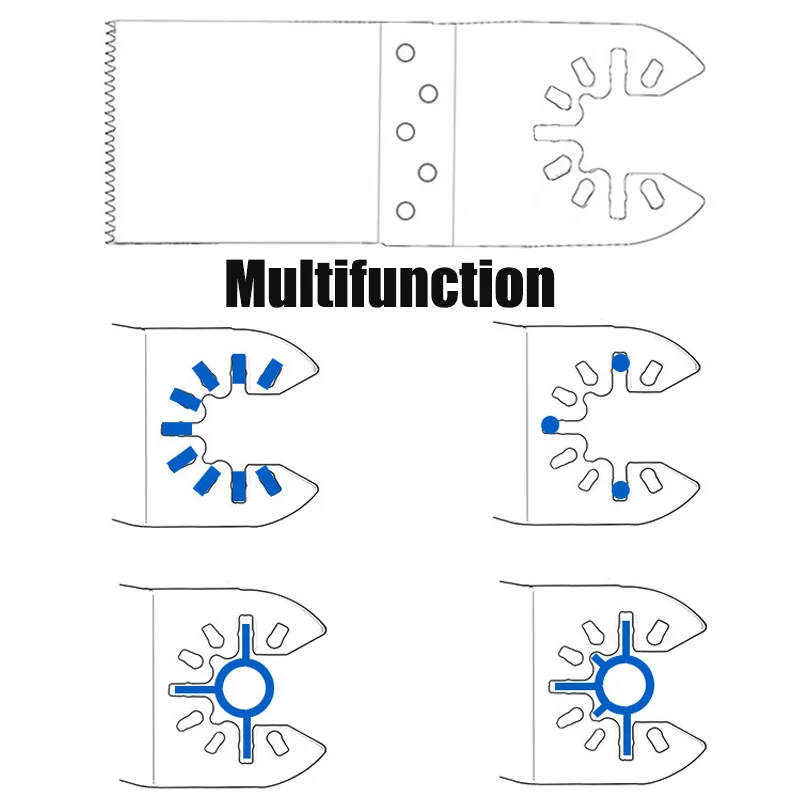 Multi Tool Blades Oscillating Saw Blades Multi-Function Saw Saw Blade Renovator Cut Tool Blades For Wood Metal Plastic Cutting