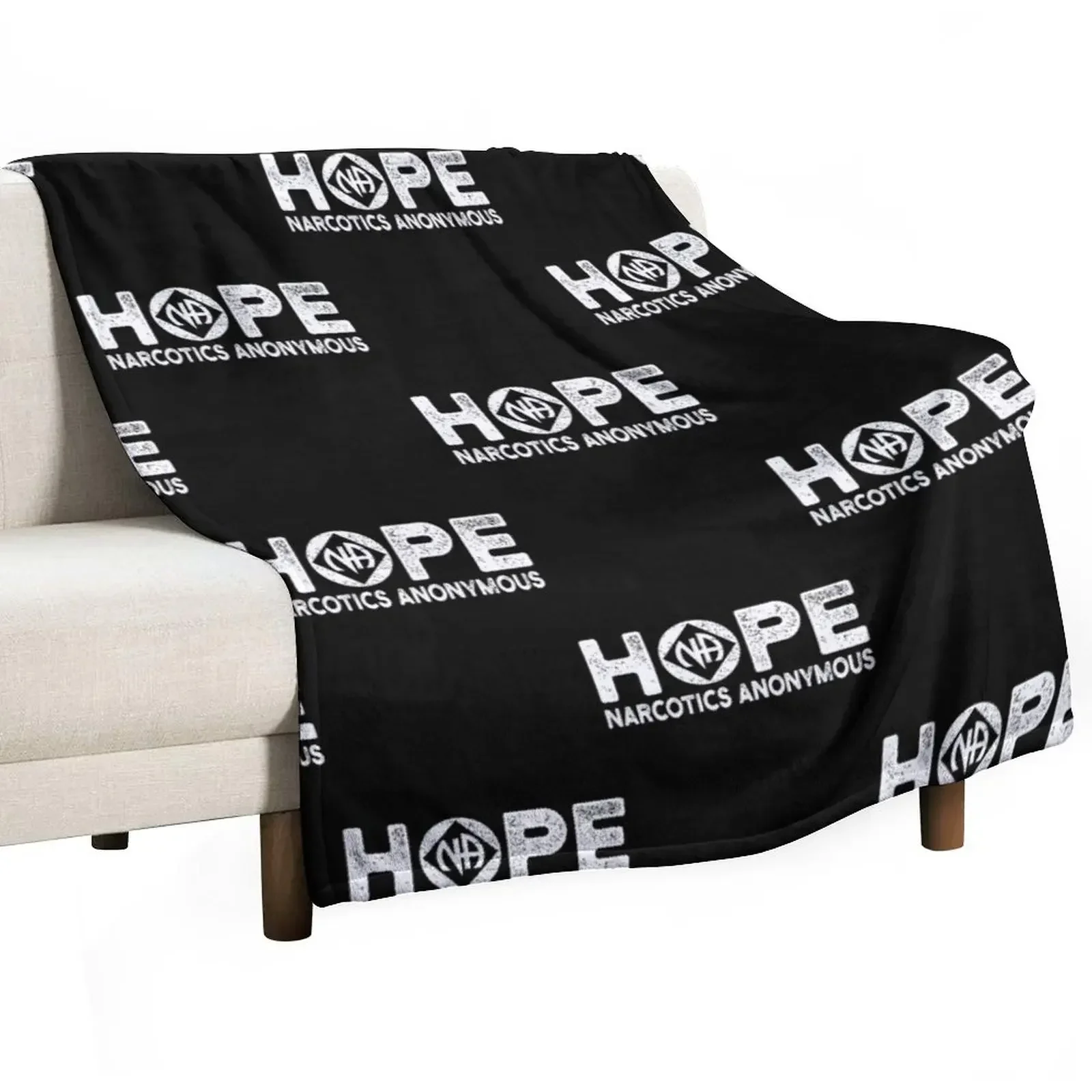 Hope Na Symbol Narcotics Anonymous Gift Idea Throw Blanket valentine gift ideas Custom Thermals For Travel Blankets