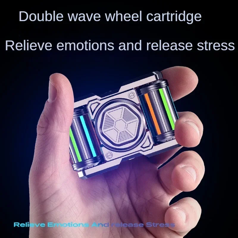 Tank 101 Metal Edc Cut Finger Fidget Toy Spinner Black Technology Decompression Artifact Boy Play Toy Creative Gift Fidget Toy
