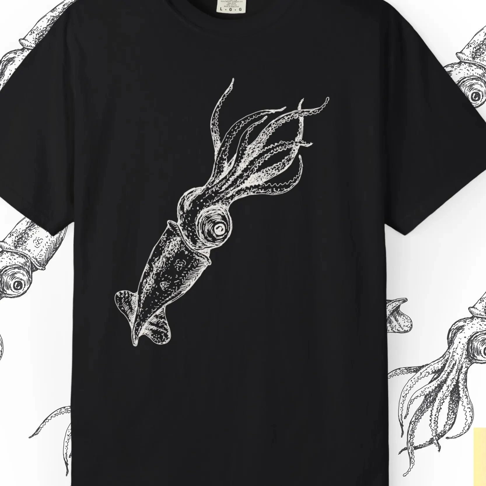 Vintage Kraken T-Shirt Retro Octopus Squid Printed Women's T-shirt Maritime Gift Idea for Nautic Fans & Ocean Lovers Tees ﻿Tops