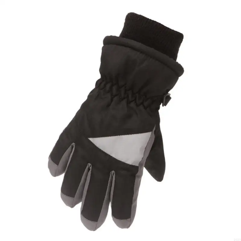

R66D Children Skiing Cycling Gloves Toddler Thick Warm Mittens Waterproof Windproof Outdoor Sports Snowboard Gloves for Baby