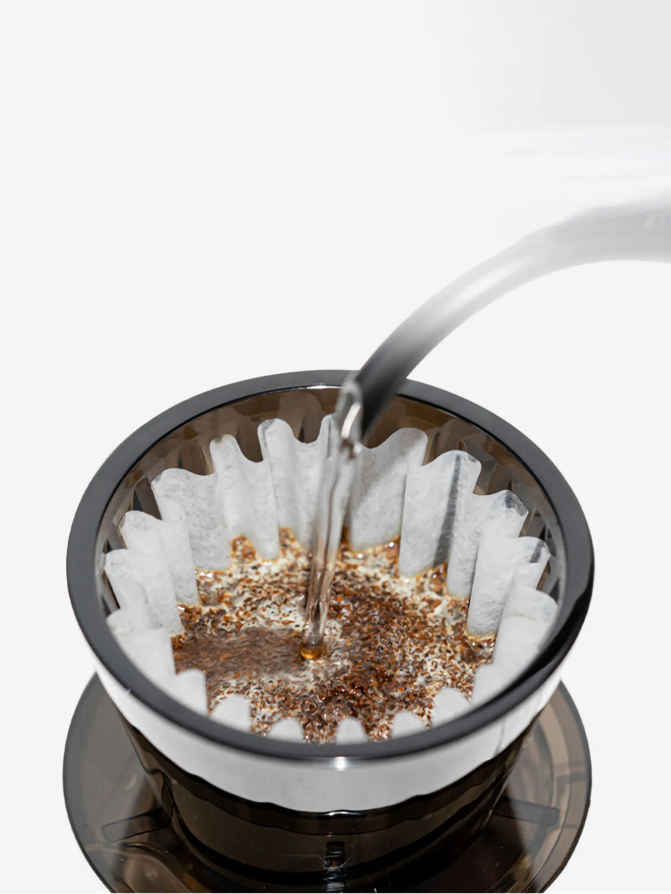 Wave Coffee Dripper Crystal Eye Pour Over Coffee Filter Cups Coffee Maker Flat Bottom Increase Uniformity .50 pieces of hand-gro