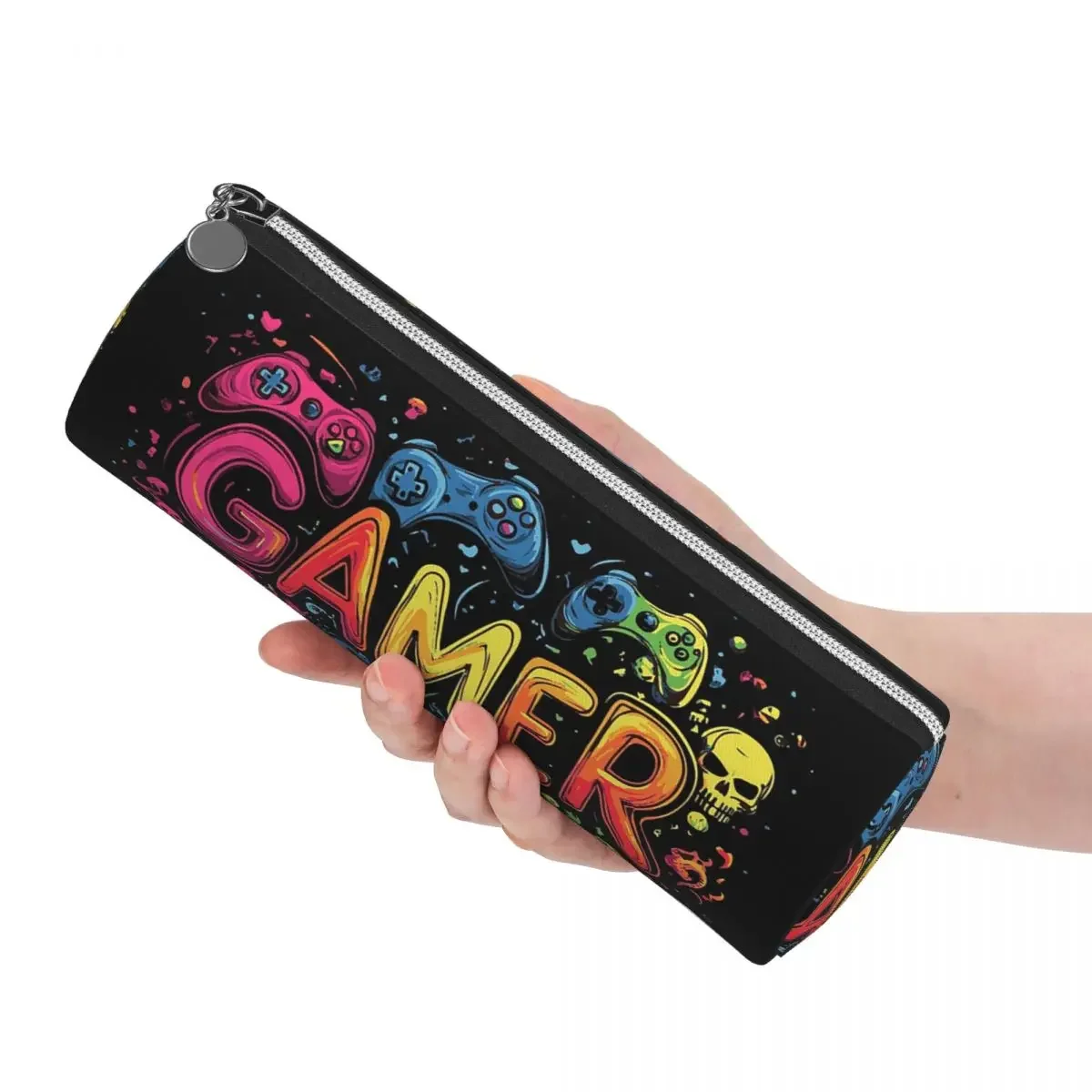 Gamer Controller Video Game Gaming Gamepad Pencil Case Pen Holder Cylinder Pen Box Pencil Bag for Kids Gifts