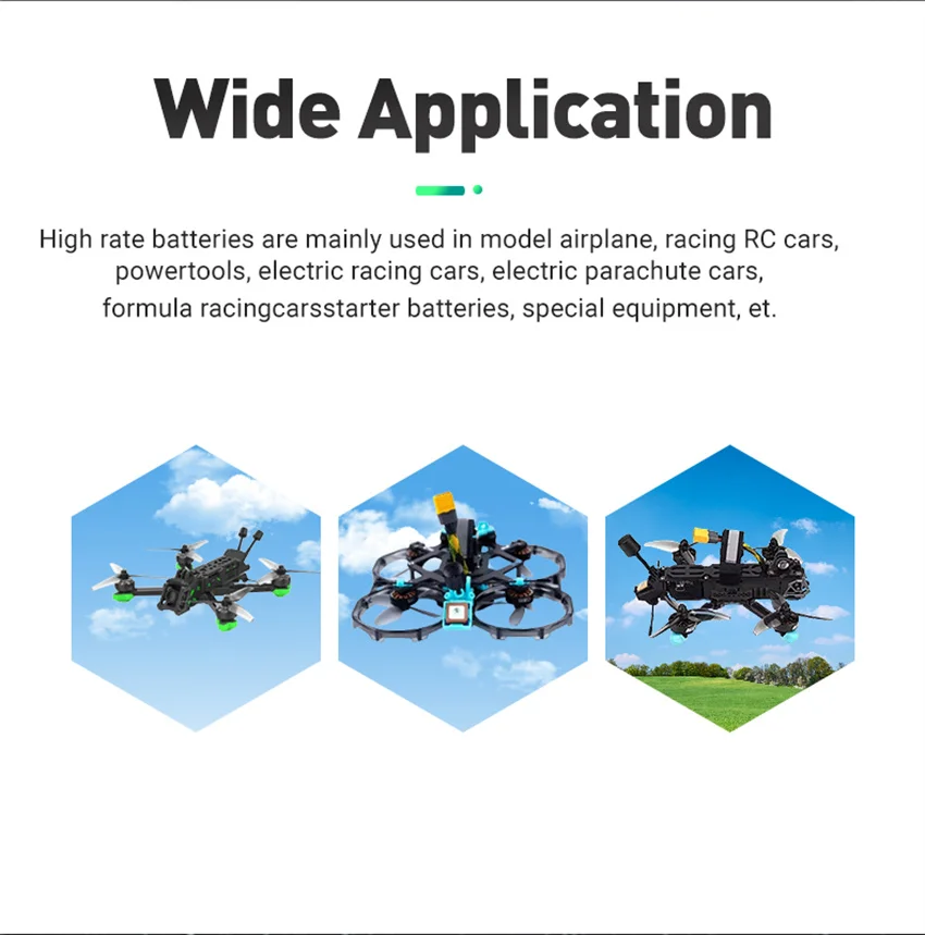 BosLi-po P7 4S/6S 1050 1300 1400 1550mah 150C lithium battery Suitable for FPV freestyle racing accessories