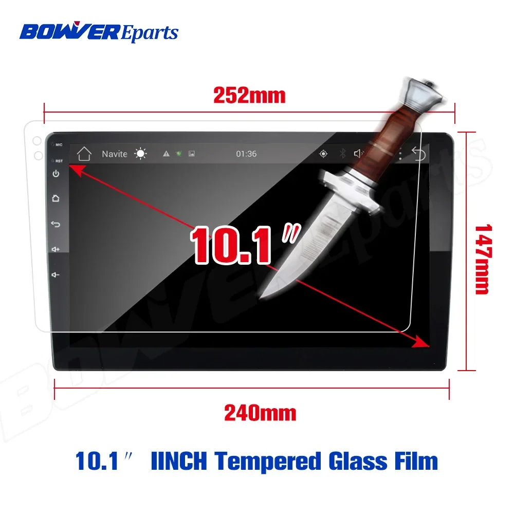 

9 10.1 INCH Tempered Glass Protective Film For TEYES CC2 Spro plus CC3 2 DIN GPS Car Radio Multimedia Player Navigation