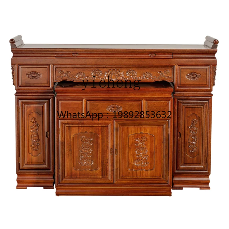 

Алтарь Стол для благовоний Бытовой Средний зал из массива дерева с шкафом Стол Феи Будды Зал Будды Бодхисаттва