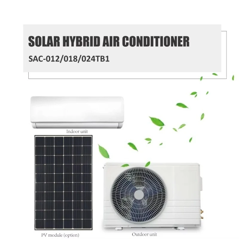 12000/18000/24000BTU AC DC Hybrid Renewable Energy Hybrid Solar Energy Powered Air Conditioner System
