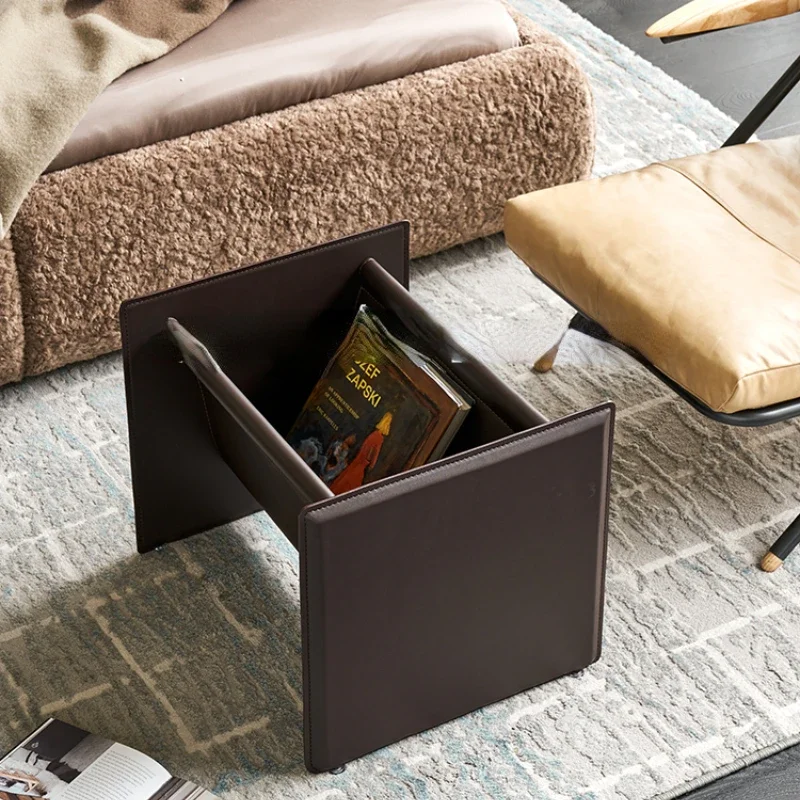 Household magazine storage, books, newspapers, magazine racks, light luxury modern high-end living room