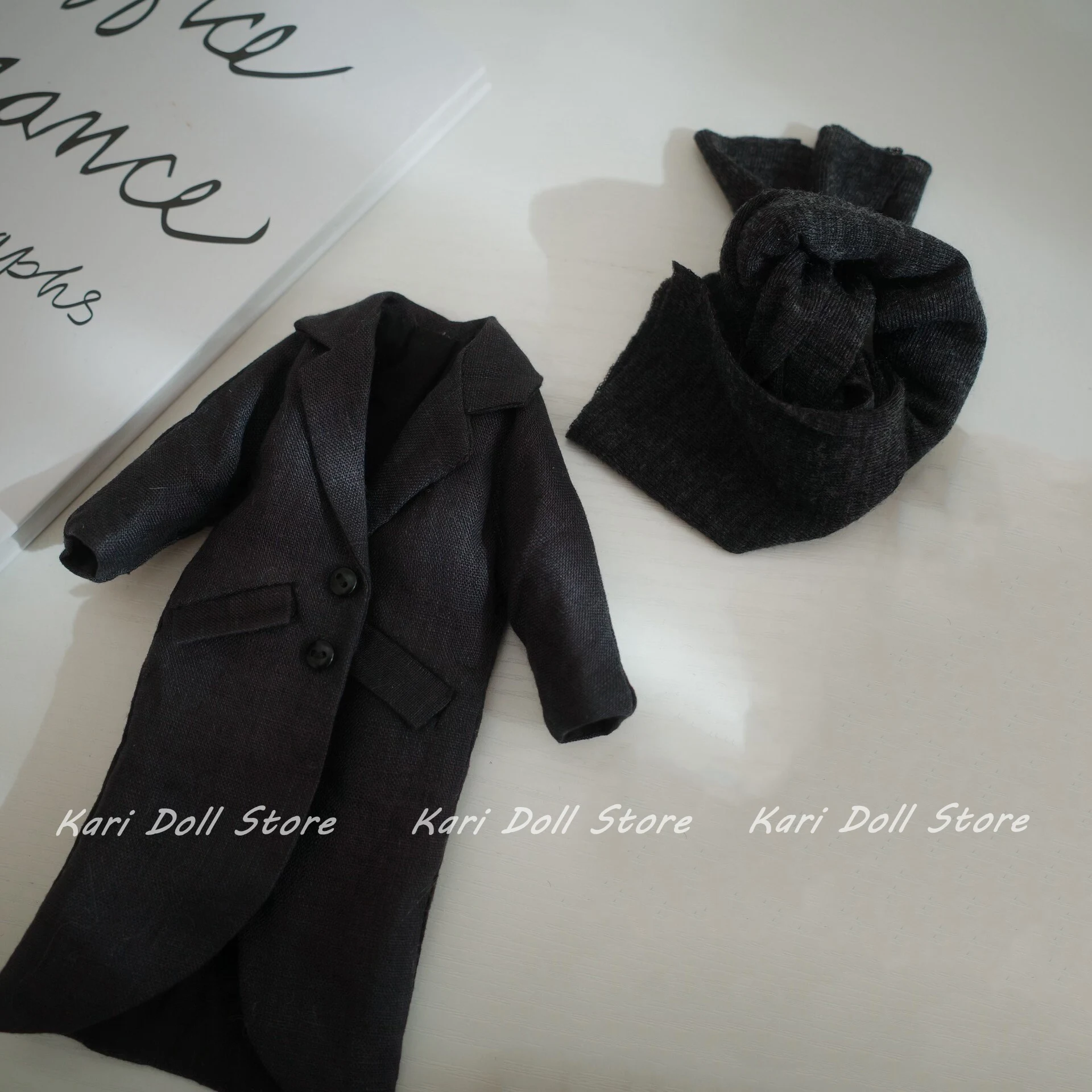 

2026 Kari Doll Clothes and skirts Japanese-style linen trench coat for Landazz Landoudou Doll