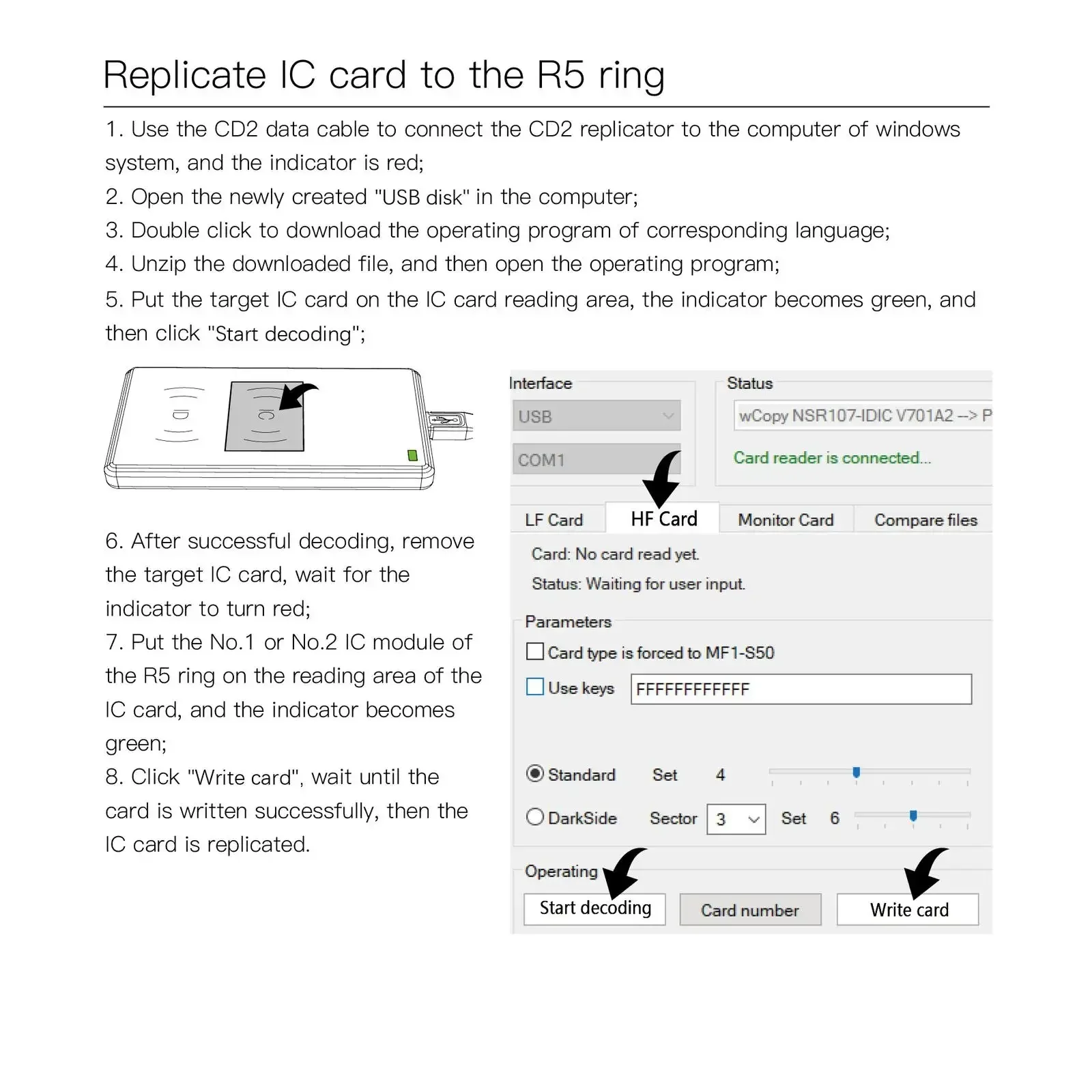 JAKCOM CDS RFID Replicator per R5 Smart Ring Copy IC ID CUID HID NFC Card nuovo prodotto di protezione di sicurezza lettore di schede di accesso