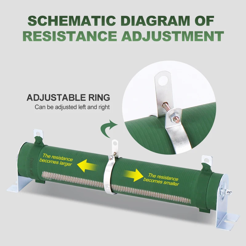 Power Adjustable Variable Resistor Sliding Rheostat Rx20-T 25W50W100W150W200W Brake Load Test Resistor 1R~100R 150R 500 Ohms image 2