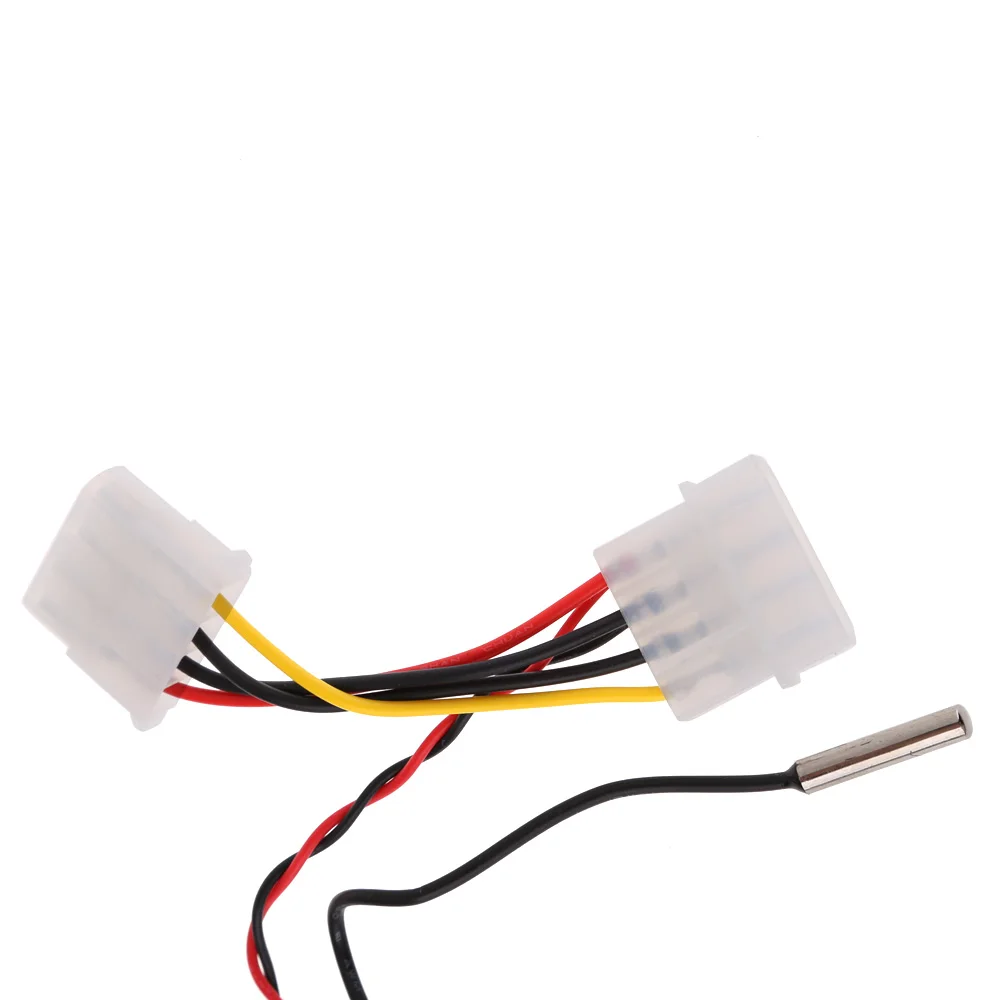 เครื่องวัดอุณหภูมิ 4 ขา พร้อมจอแสดงผล  สำหรับเคสคอมพิวเตอร์ ตู้ฟักไข่ ระบบระบายความร้อนด้วยน้ำ