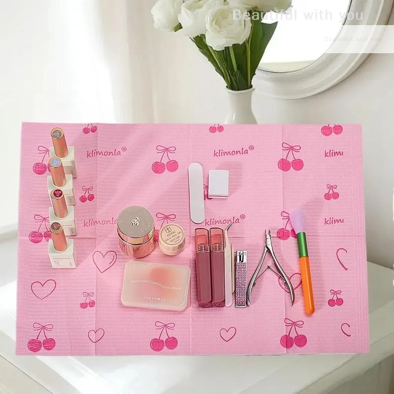 New20/50/125pcs Tappetino da tavolo usa e getta Nail Art Asciugamani di carta per unghie impermeabili Cuscinetti puliti Protezione Tovaglioli per manicure