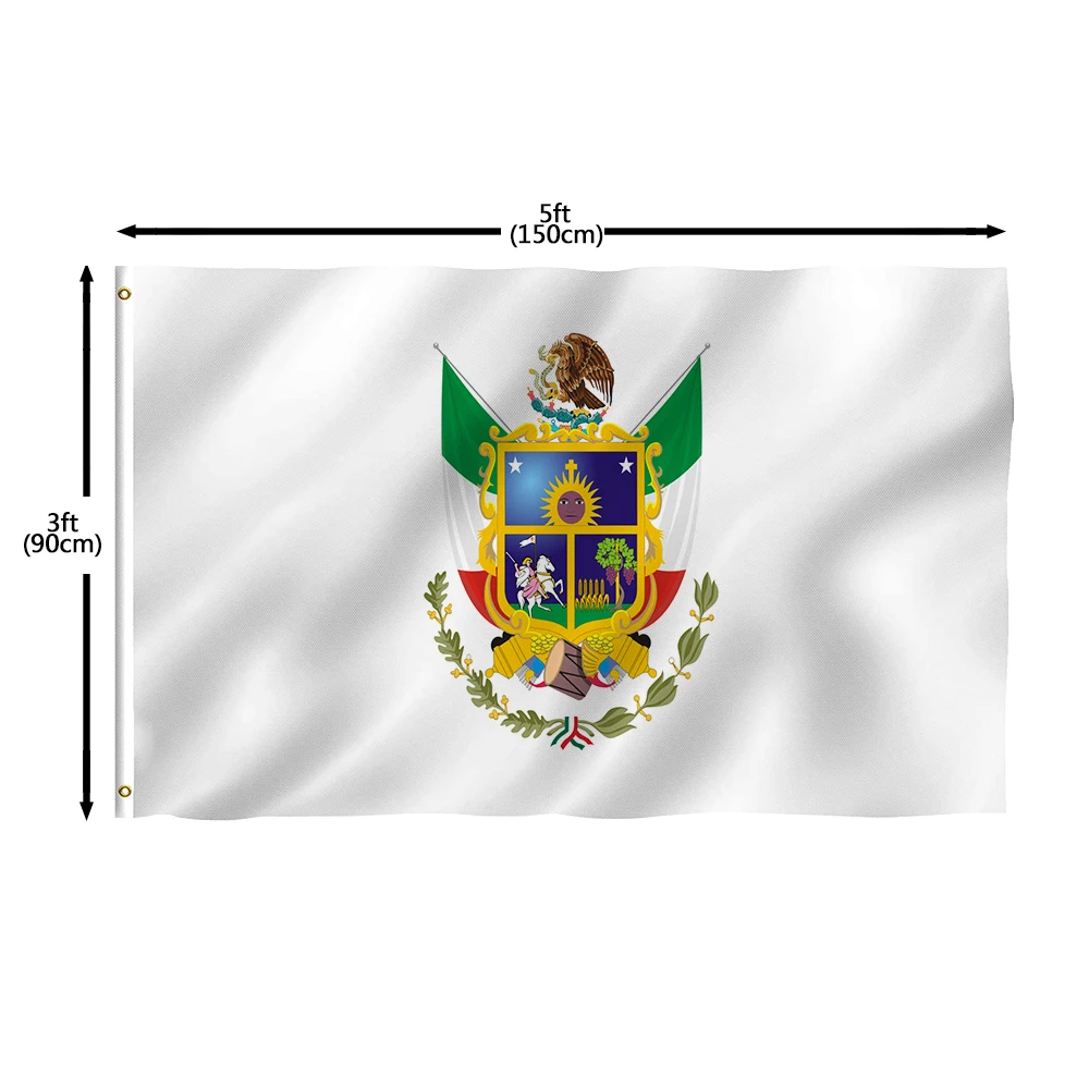 Flagnshow 100% Polyester Mexico Aguascalientes Flags