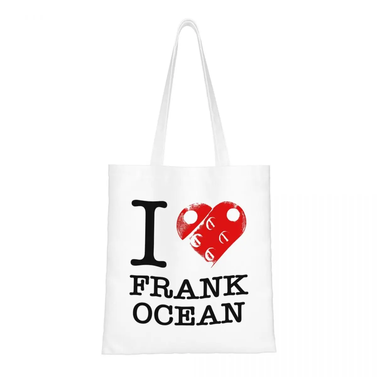 

Холщовая большая сумка I Love Franks Oceans Эстетические продуктовые сумки большой вместимости для унисекс