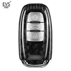 Carbon Fiber Car Key Case Compatible with Audi A1 A3 A4 A5 A6 A7 A8 Q5 S5 S6 S7 S8 Q2 Q3 Q7 TT TTS R8 S3 S6 RS3 RS6
