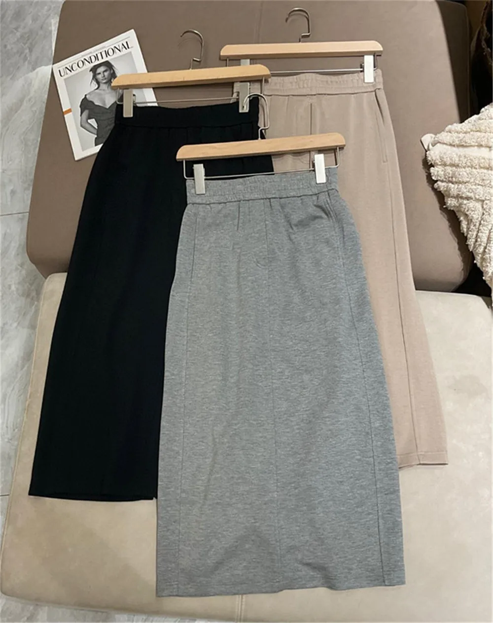 High Quality Casual Straight Half Skirt Women's Clothing